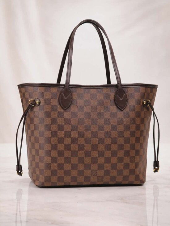 Louis Vuitton Handbags - Authentic Louis Vuitton Neverfull MM Damier Ebene Tote Brown LV Shoulder Bag